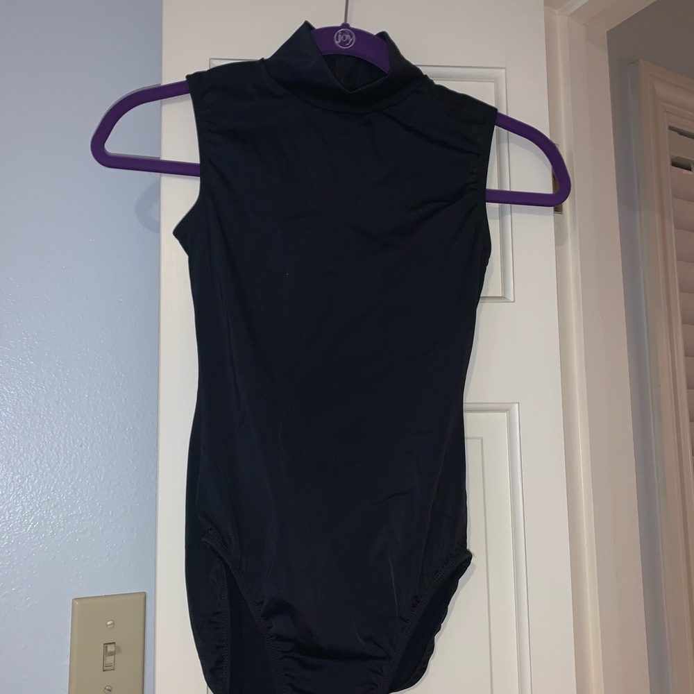 black leotard